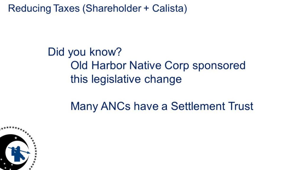 Many ANCs have a Settlement Trust