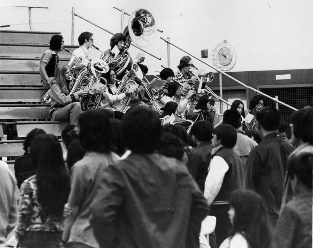 Photo of Bethel High School Band 1974