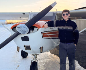 Ty Dudley, Calista Shareholder, working to become a commercial pilot in Alaska.