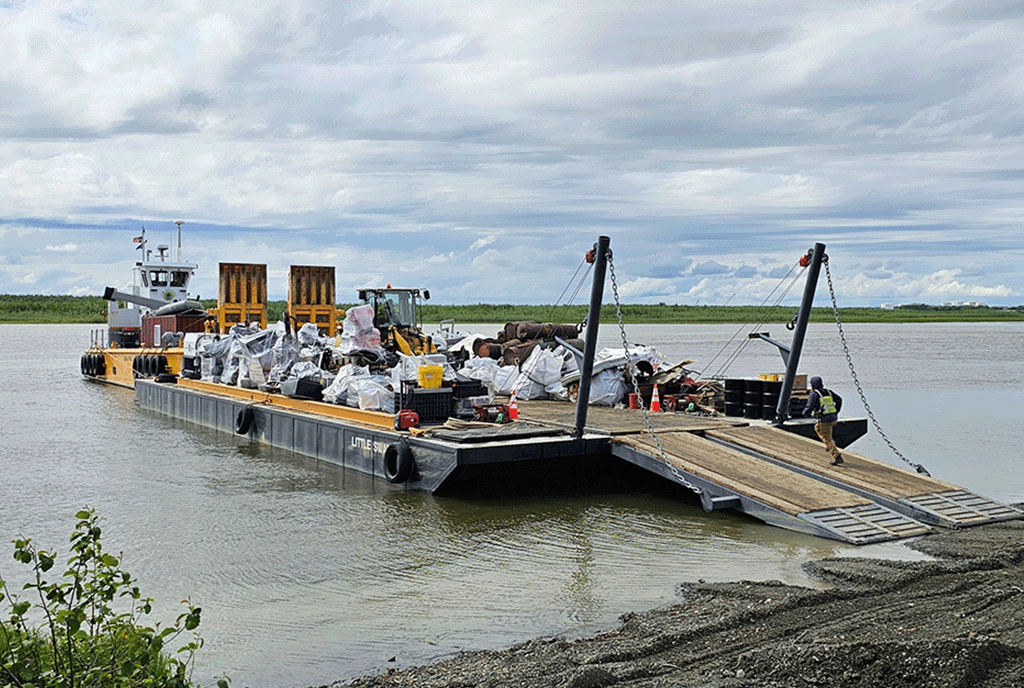 2023 Donlin Backhaul barge loading